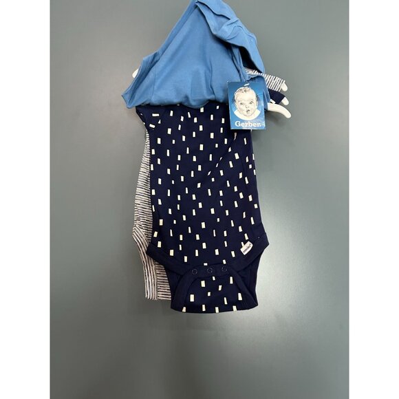 NWT Gerber Baby Boys 3-pc. Bodysuit, 3-6 Months MSRP $11.99 - Picture 5 of 7